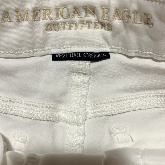 Women's White Denim Shorts - Picture 4 of 5